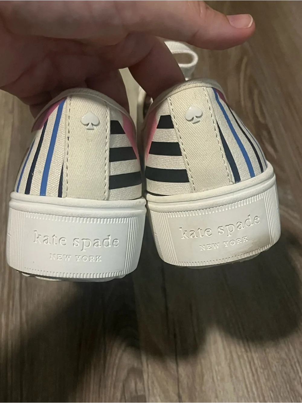 Women’s Kate Spade x Keds rainbow New York triple kick platform shoes size 6